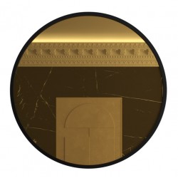 Lustro okrągłe FENIKS GOLD 60 cm