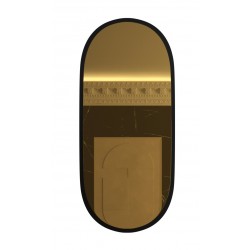 Lustro owalne BREMA GOLD 39x104 cm